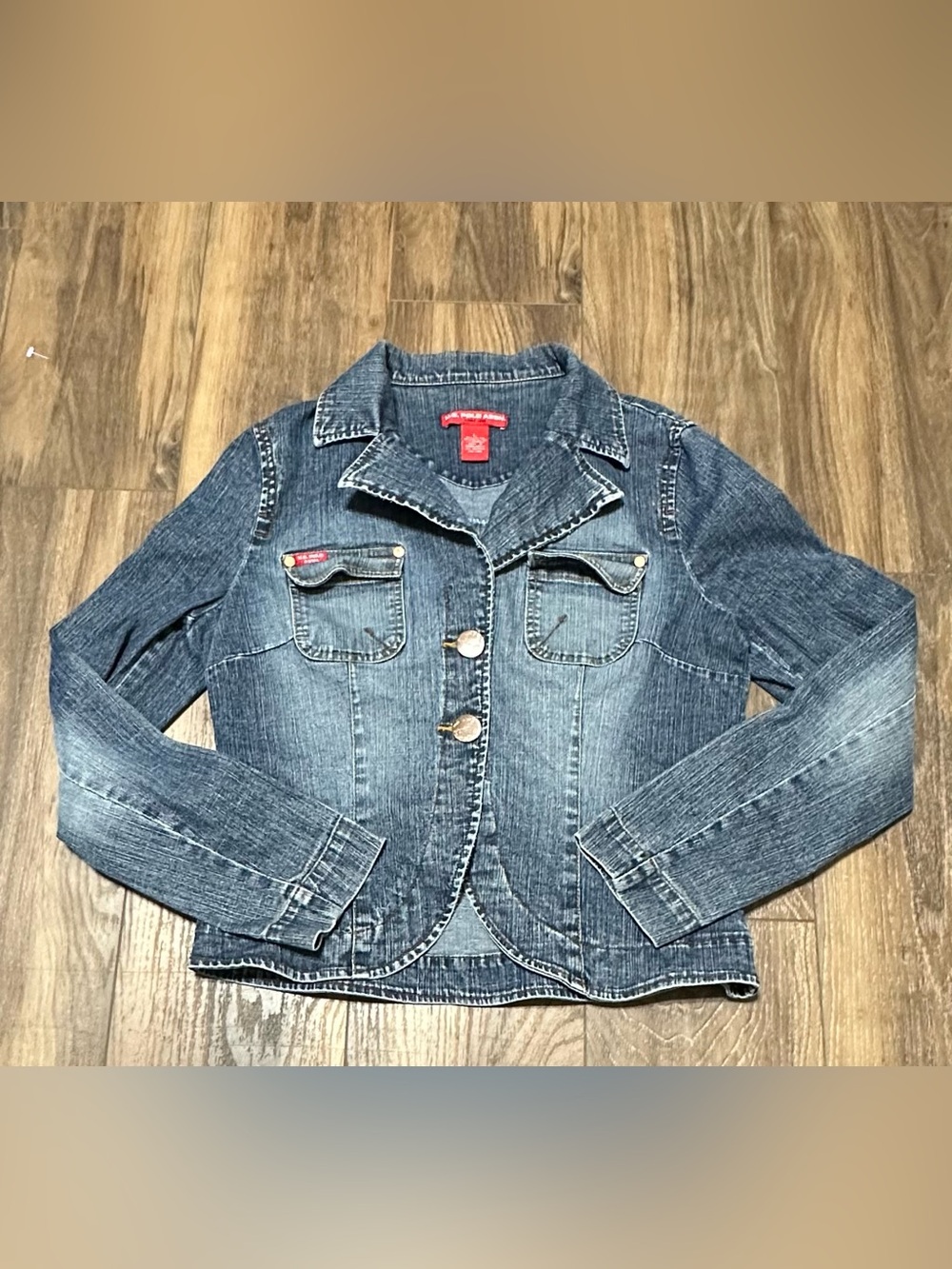 Vintage U.S. Polo Assn Women’s Denim Trucker Blazer Style Jacket L Button Up